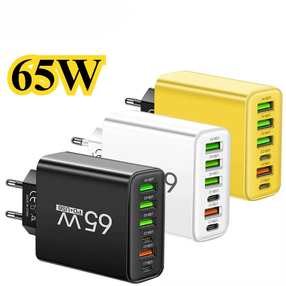 Carregador Turbo USB-C 65W Power Delivery - Super Fast Charge 